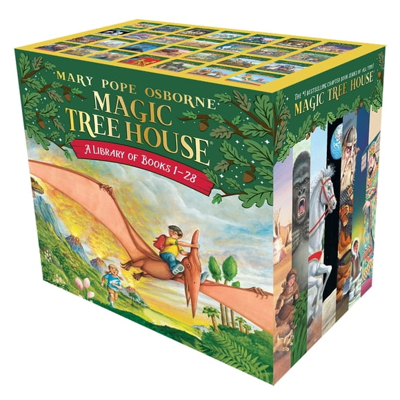 Set en caja de libros Magic Tree House de Random House 1-28