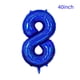 thumbnail image 2 of Globo Hengximaoyi con corona láser azul, número 8, 40 cm, para 8 años, 2 of 4