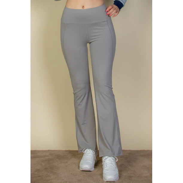 Saronite Leggings Ajustados sin Costuras con Cintura Alta y Pierna Acampanada, Color Rosa (para Mujer)