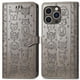 thumbnail image 1 of Funda Cartera FOXDOCK para iPhone 14 Pro , Flip PU con Relieve de Gatos y Perros, Tarjetero y Soporte, 1 of 6