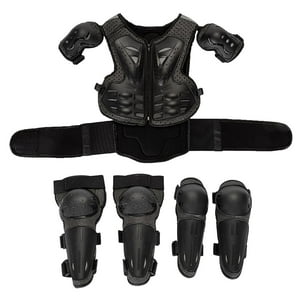 Genérico - Traje De Armadura De Motocicleta Para Niños Protector De Espalda En El Pecho Coderas Para Nevar