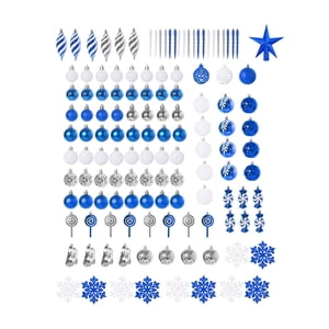 Bothyi - 130X Adornos Colgantes Para Árbol De Navidad Para Celebración, Boda, Fiesta, Cumpleaños, Azul