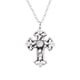 thumbnail image 1 of Collar De Cruz Con Circonitas Cubicas Plateado Oxidado Plata 925, 1 of 2