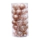 thumbnail image 3 of 24 piezas de adornos de bolas de Navidad, decoración de de Navidad, adornos navideños transparentes para mascotas, decoración colgante de Dorado champagne, 3 of 5