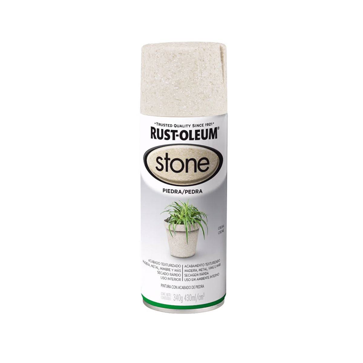 Rust-oleum - Pintura En Spray Acabado Piedra Crema Texturado 340 G