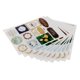 thumbnail image 4 of 12Pc 2018 Christmas Series Gold Estampado Adhesivo Autoadhesivo Natural, 4 of 5