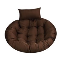 Magideal - Cojín Para Silla Colgante, Cojín Para Silla, Cojín Para Ventana, Cojín Para Asiento Suave Y Cómodo, Cojín Para Silla Colgante Para Interior Y Exterior Café