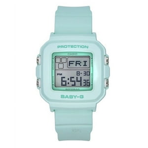 Casio - Reloj Baby-G Digital Correa De Resina Esfera Verde Menta Cuarzo Bgd-10-3 100M Para Mujer