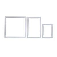 Bothyi - Bordado Cuadrado Punto De Cruz Cuadrado Oblongo Rectángulo Marco De Plástico