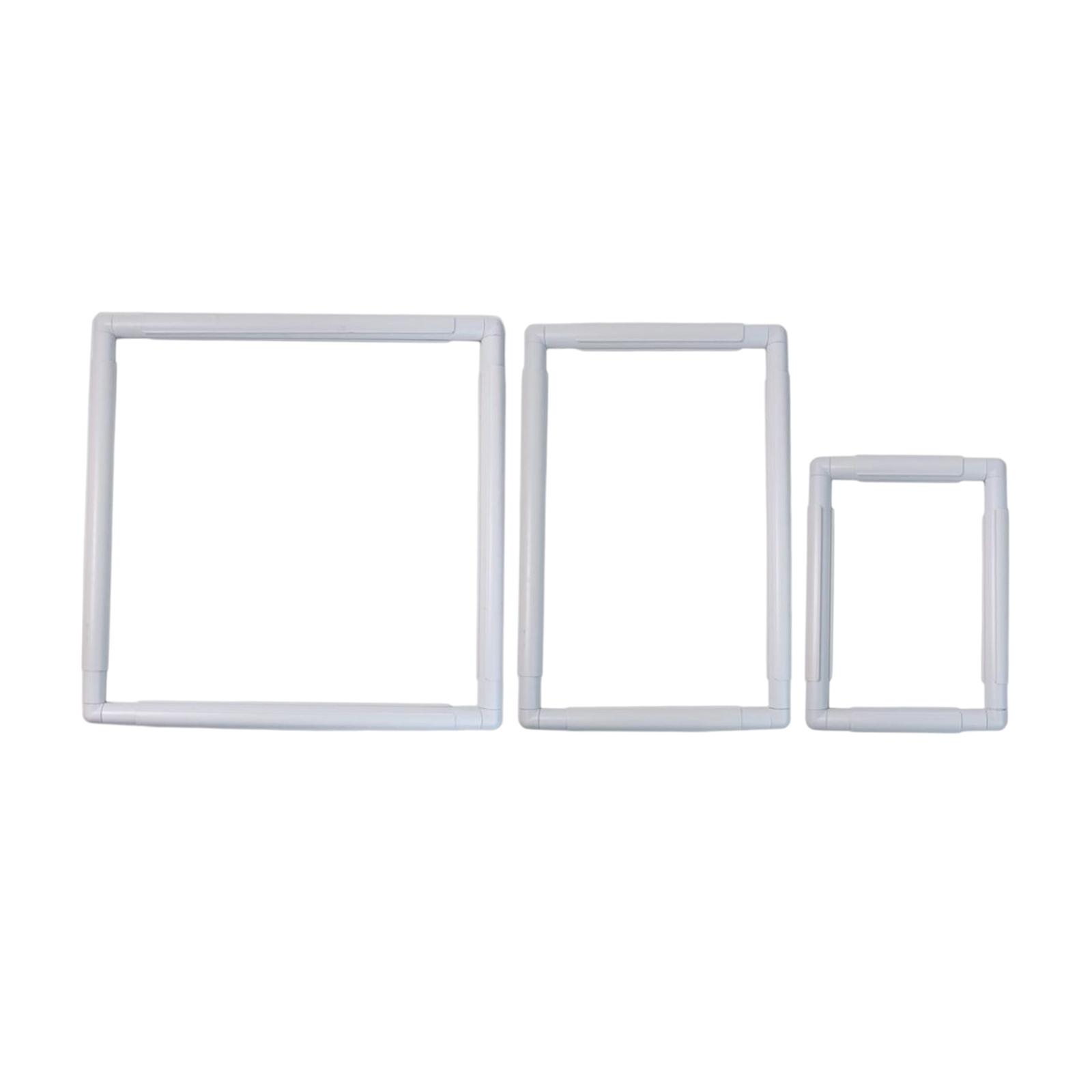 Bothyi - Bordado Cuadrado Punto De Cruz Cuadrado Oblongo Rectángulo Marco De Plástico