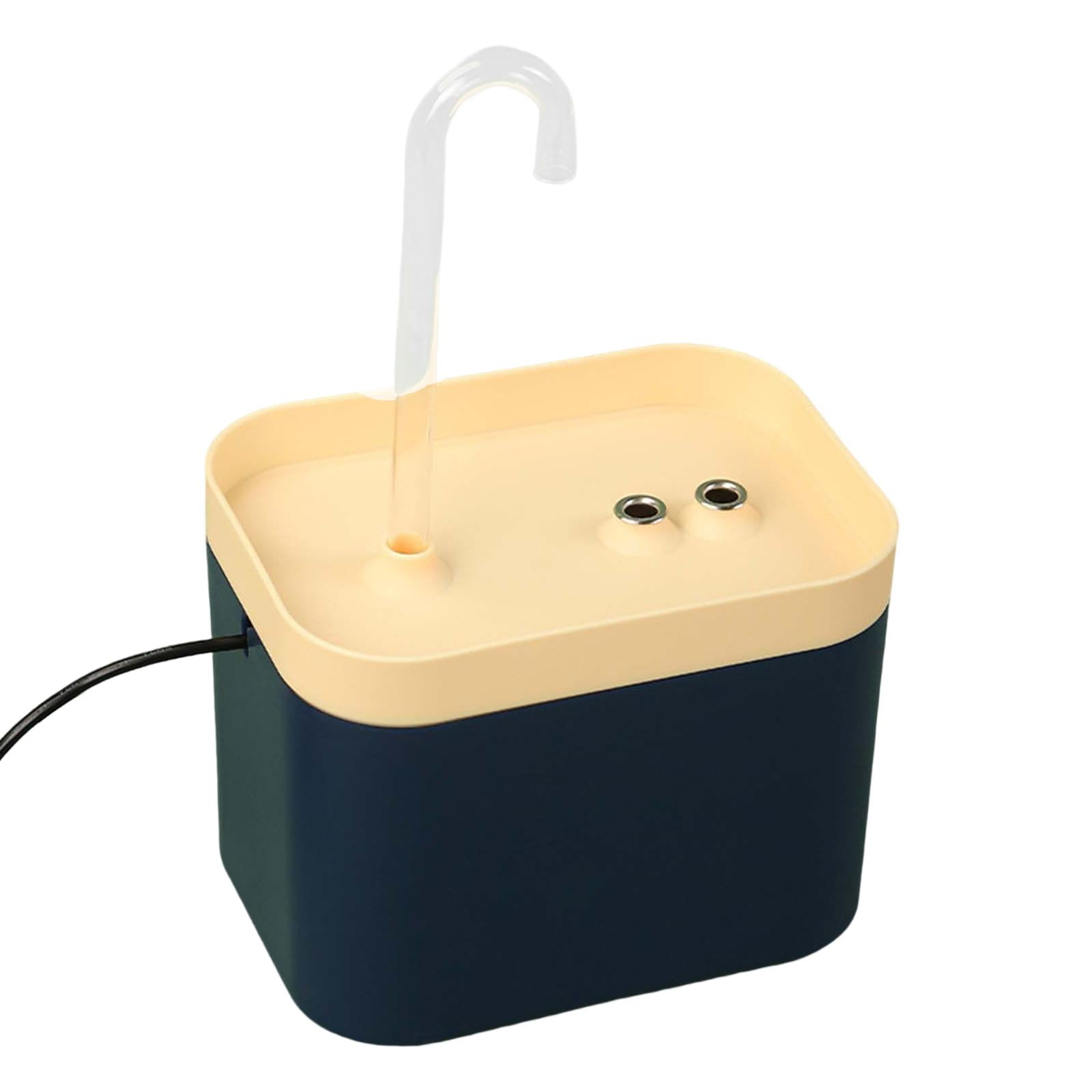 Magideal - Fuente De Agua Para Gatos, Cuenco Para Beber Para Perros, 50,7 Con Esponja De Filtro, Dispensador Automático, Fuente De Animales Para Cachorros Y G , Azul Oscuro