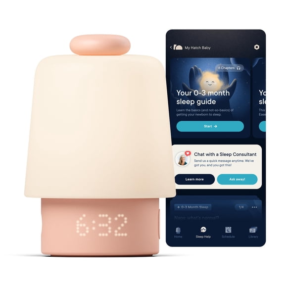 Máquina de Sonido Hatch Baby con Luz Nocturna Wi-Fi para Niños Pequeños