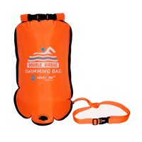 Magideal - Boya De Natación Inflable, Bolsa De Almacenamiento De Alta Visibilidad, Flotador De Natación Para Entrenamiento, Navegación, Rafting En Aguas Abiertas Naranja