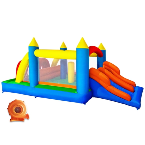 Caseta Inflable HuaKastro 5 x 2,2 m con Toboganes