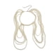 thumbnail image 5 of Cadena Para El Cuerpo En El Hombro Cadena Para El Hombro Cadena Para Bikini Cadena Para El Brazo Ajustable A La Moda Blanco, 5 of 5