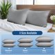 thumbnail image 2 of Almohada Piwaal Queen Size Paquete de 4 Gris Suave y Firme, 2 of 6