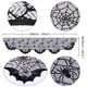 thumbnail image 4 of 1pc, Spooky Halloween Stove Towel - 19.69in x 78.74in Lace Spider Web Fireplace Cloak Scarf for Halloween Party Table Decoration and Indoor Decorations, 4 of 4
