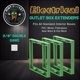 thumbnail image 2 of Extensores de caja para contactos Mint Bucket Brands, doble gang, paquete de 3, 2 of 9