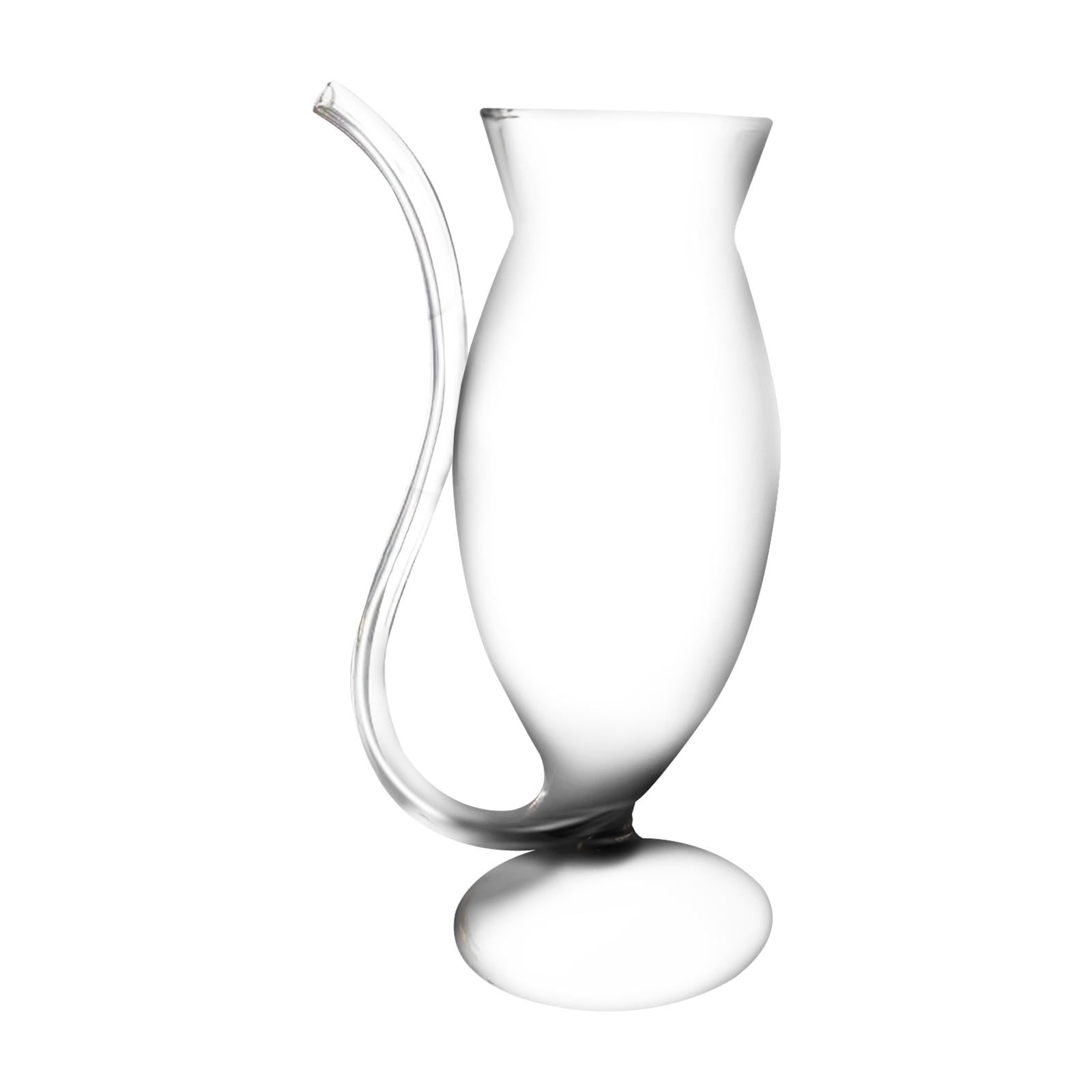 Magideal - Cóctel Martini Glass, Vasos Drinkware, Con Pajita De Cola Larga, Copa De Bebida De Champán De Jugo Cristalería Para La Decoración Del Restaurante Del 200ml