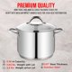 thumbnail image 3 of Olla Stockpot Bakken-Swiss Deluxe de acero inoxidable de 8 litros con tapa, 3 of 6