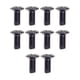 thumbnail image 4 of 10pcs interruptores sintonizadores de los tornillos cabezas de la máquina del engranaje montaje de piezas de los tornillos negro, 4 of 5