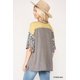 thumbnail image 5 of Top de Punto con Bloques de Color y Estampado Floral con Mangas Dolman, 5 of 12