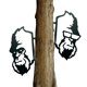thumbnail image 1 of Yard Art Qikafan Peeping Bigfoot de metal para decoración de jardín, juego de 2 unidades, 1 of 8