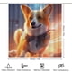 thumbnail image 2 of Corgi theme 4 piece Shower Curtain Set With Rugs Waterproof Bathroom Decor Set Includes Bath Mat U shaped Rug Toilet Lid Cover And Curtain With Hooks, 2 of 6