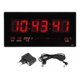 thumbnail image 1 of Reloj Digital Pared Luz Led Hora Fecha Temperatura 36x15cm, 1 of 3