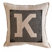 Tuyo Print - Cojín Letra Fondo Gris K 45X45