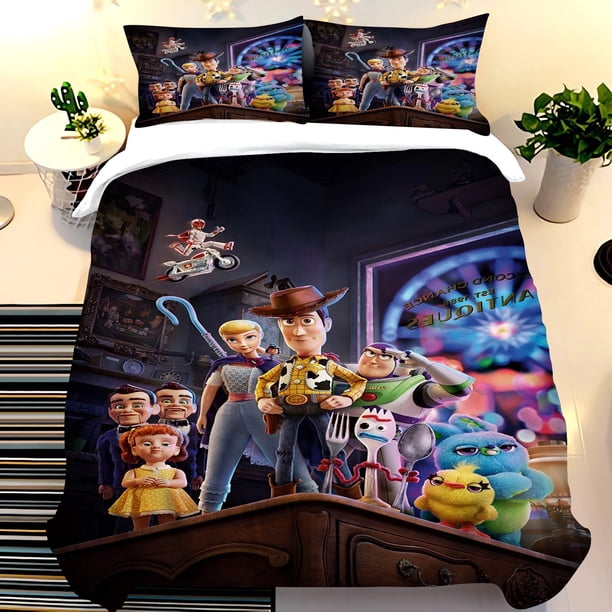 Toy Story Buzz Lightyear Bedding Sherif Woody Duvet Cover With Pillowcase Set Comforter Cover Set Bedclothes Bed Sheets