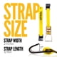 thumbnail image 2 of Ratchet Straps US Cargo Control, 2 cm x 9 m, 10 000 libras (paquete de 4), 2 of 8
