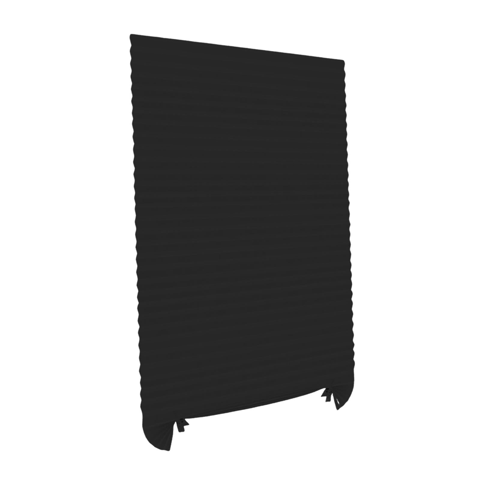 Magideal - Persianas Plisadas Temporales, Fáciles De Cortar Y Ajustar, Ideales Para Decorar El Hogar. Fibra De Poliéster, Fácil De Instalar Y Proteger La Privaci Negro 90x150cm
