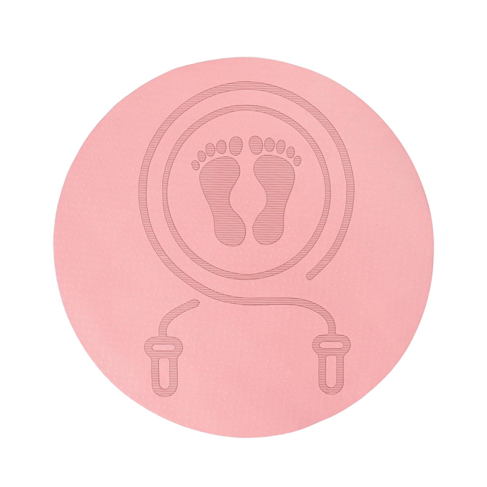 Magideal - Colchoneta Para Saltar De Fitness Colchoneta Redonda Protección Antideslizante Para Aislamiento Acústico Colchonetas De Entrenamiento A , Rosado