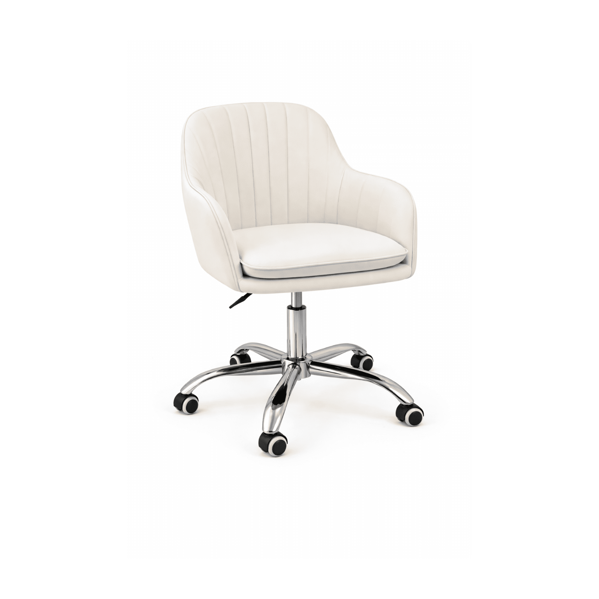 Habita2 Chile - Silla De Escritorio Acolchada Lineal Giratoria - Beige