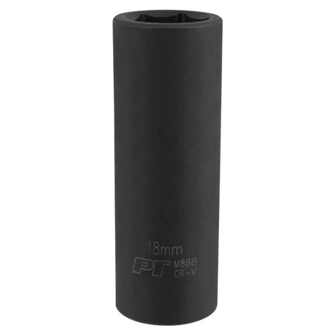 Performance Tool - Herramienta Impact Socket Performance M868 1/2 Drive, 6 Puntos, 18 Mm