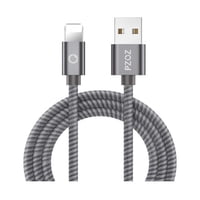 Impormaaipu - Cable Carga De Celular Carga Rápida Para Iphone, Ios, Ligthing A Usb 1Mt Cordon, Gris Pzoz