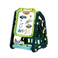 Genérico - Pizarra Magnetica Doble Para Niños 35 Piezas Verde