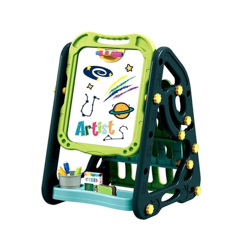 Genérico - Pizarra Magnetica Doble Para Niños 35 Piezas Verde