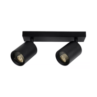 Importclick - Lámpara Techo Doble Dirigle Dicroica 220V Negro