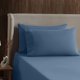 thumbnail image 3 of Juego de sábanas Nestl para cama queen size, 4 piezas, bolsillo profundo, azul, 3 of 9