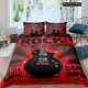 thumbnail image 1 of Rock Music Electric Guitar Punk Style Bedding Set Boys Girls Duvet Cover Pillowcase Bed Adult, 1 of 5