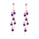 thumbnail image 1 of Pendientes Colgantes, Pendientes Florales De Moda, Pendientes Con Dijes Para Mujer, Fiesta De Cumpleaños, Morado, 1 of 3