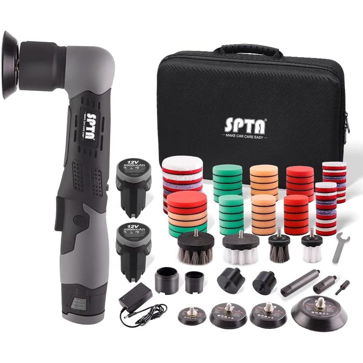 Kit Pulidora Inalámbrica Spta 12v Para Autos Accesorios