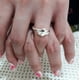 thumbnail image 4 of Anillo Abrazo Plata real Sterlina 925 abrazo amor/ 13, 4 of 5