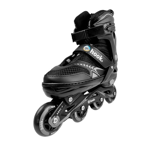 Patines En Linea Extensibles Hook Fitness Negro L (38-41)