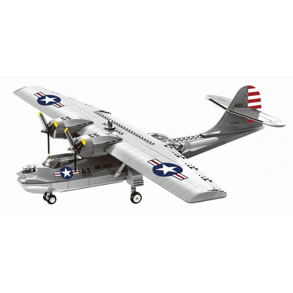 Hidro Avión Naval PBY-5 Catalina, compatible Lego