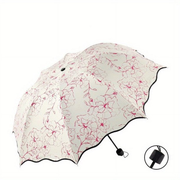 Ultralight Good-looking Parasol Umbrella, Rain Or Shine Dual-use Vinyl Umbrella