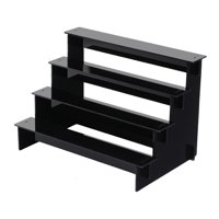 Magideal - Exhibición Acrílica De Joyería Para El Estante De Joyas De Joyería De Joyería De La Colección De Decoración De La Colección De La Colección Del 4 Nivel 20X20X5Cm