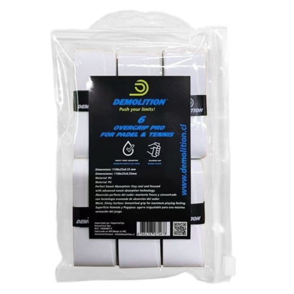 Pack De 6 Overgrip Tenis Y Padel